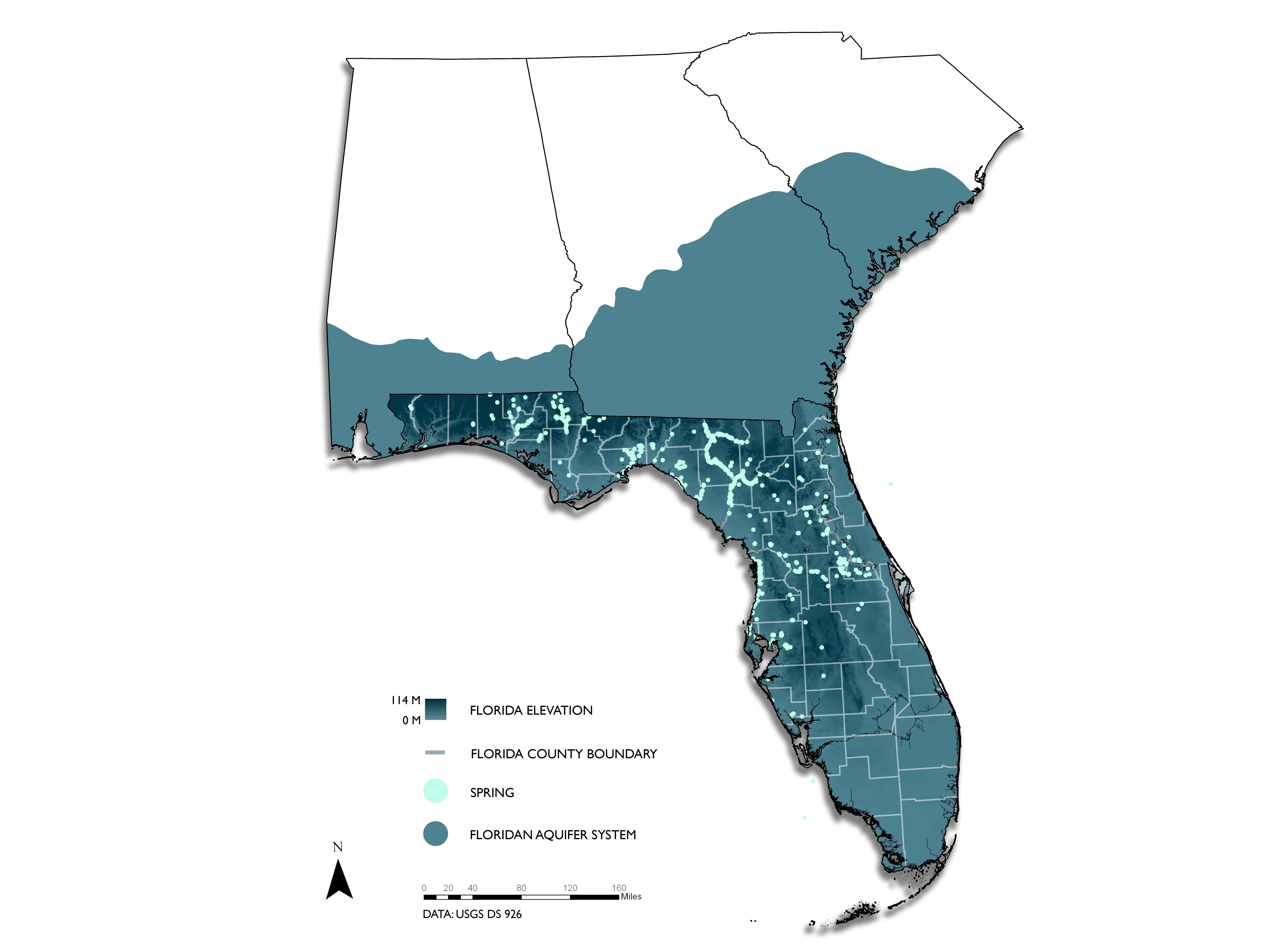 Map Of Florida Aquifers About the Aquifer & Springs – Blue Water Audit